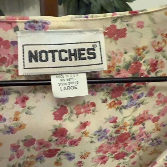 Vintage Notches Coquette Cottagecore Ruffle Button Down Shirt LS L - Picture 7 of 7